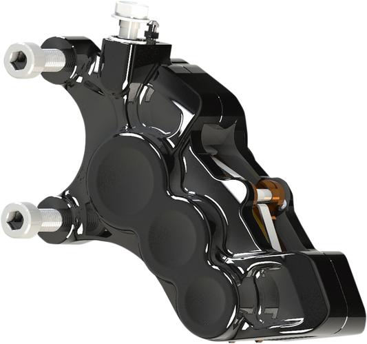 Arlen Ness Tech Brake Calipers 6 Piston Black Front Left 02-215