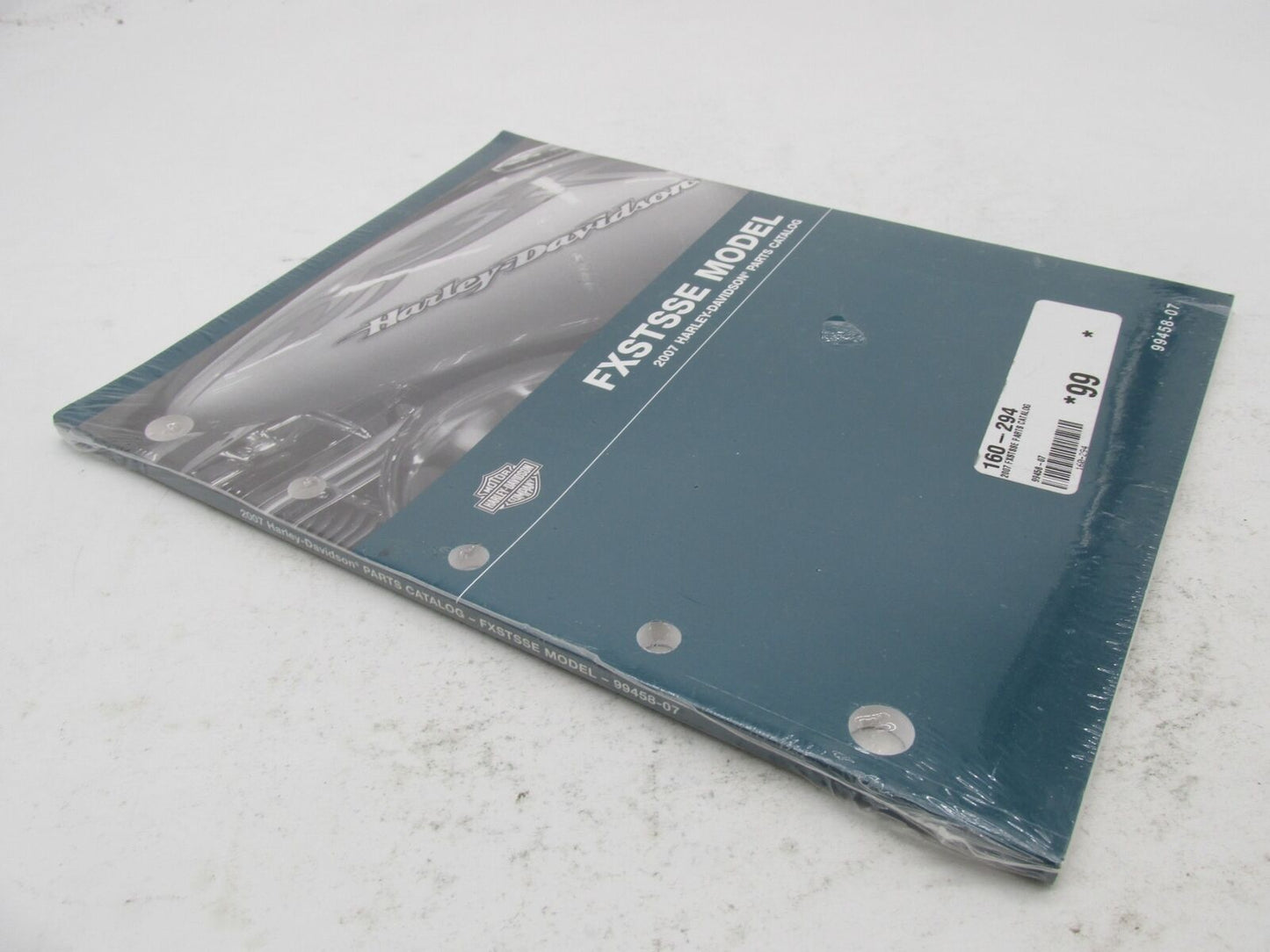 Harley-Davidson Official Factory 2007 FXSTSSE CVO Parts Catalog 99458-07