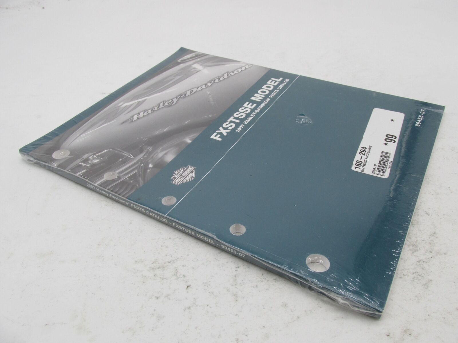 Harley-Davidson Official Factory 2007 FXSTSSE CVO Parts Catalog 99458-07