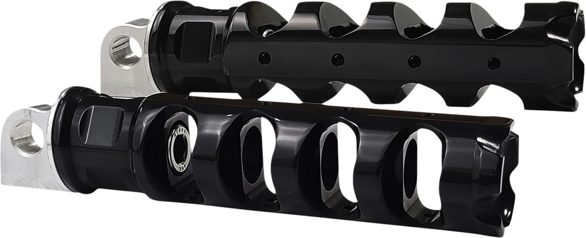 Accutronix Muzzle Brake Folding Footpegs Black RP111-AKB