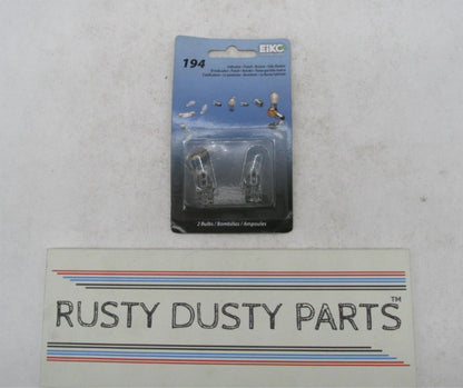 Pack of 2 Eiko Mini Low Voltage Miniature Indicator Panel Accent Light Bulbs 194