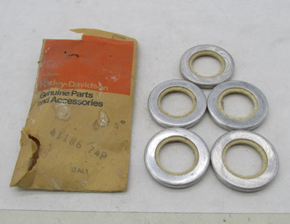 Lot of 5 Harley-Davidson Genuine NOS Aermacchi Rear Wheel Hub Seals 41186-74P