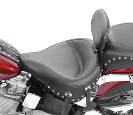 Mustang Wide Touring Studded Solo Seat with Driver Backrest 79120