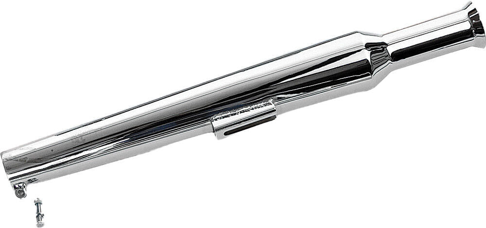 Paughco 22in. Bell Tip Muffler Long - Chrome 619BT