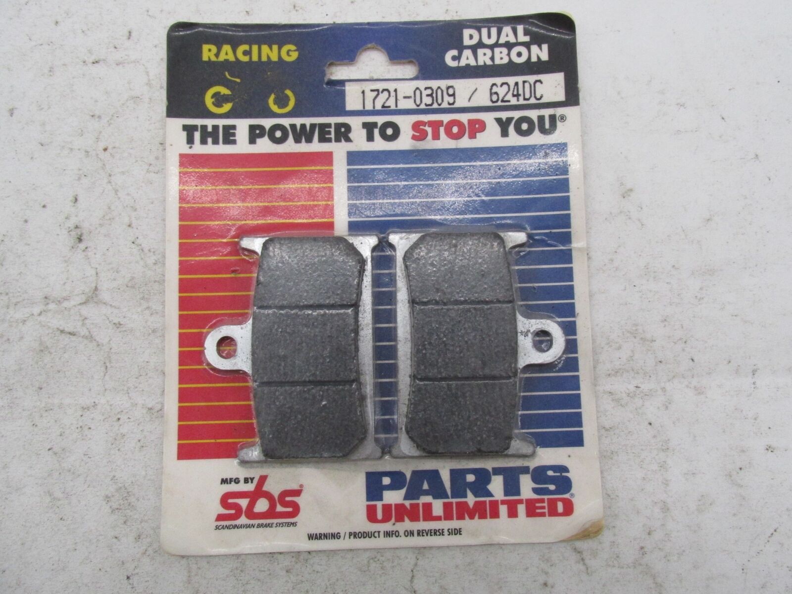 SBS Brakes Motorcyle Dual Carbon Brake Pads 1721-0309 624DC FA145-GFA-HH