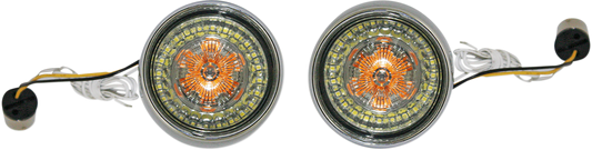 Custom Dynamics Probeam Bullet Bezel Turn Signal Insert Kits PB-BB-AW-1156CS