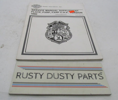 Harley Davidson Official Factory 1990 FLHT Service Manual Supplement 99483-90SP
