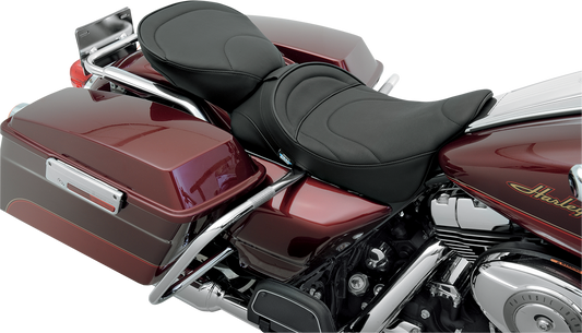 Drag Specialties Solo Rear/Pillion Seat Wide - Mild Stitch 0801-0467