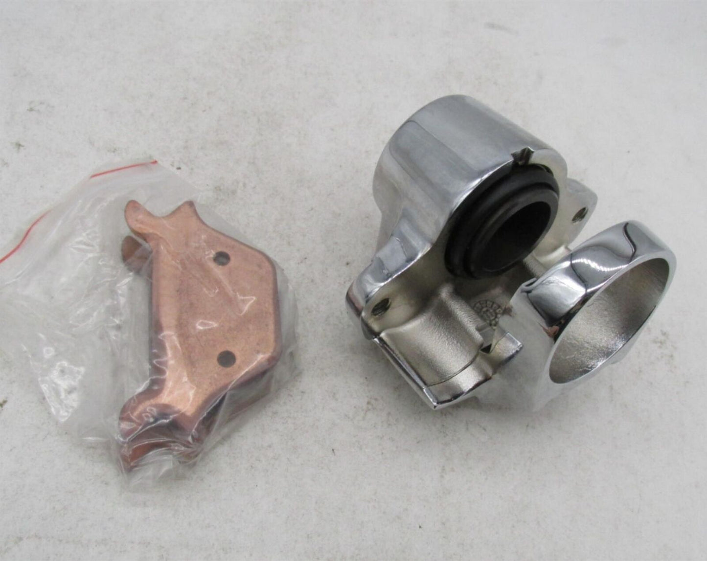 KustomWerkz Harley Davidson Chrome Rear Brake Caliper Assembly 43003 44050-87