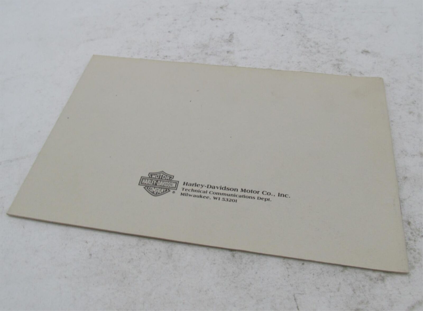 Harley-Davidson 1986 FXRT FXRD 13400cc 5 Speed Owner's Manual Book 99465-86S