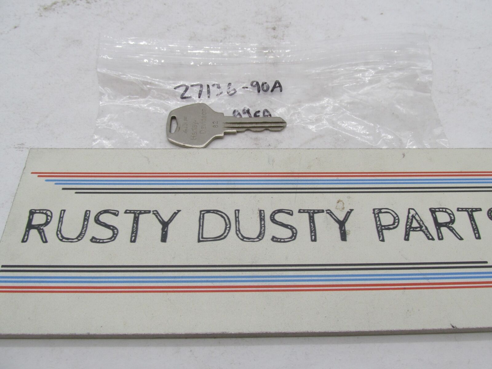 Harley-Davidson Genuine Vintage AMF Shovelhead Ironhead Ignition Key Code: 82