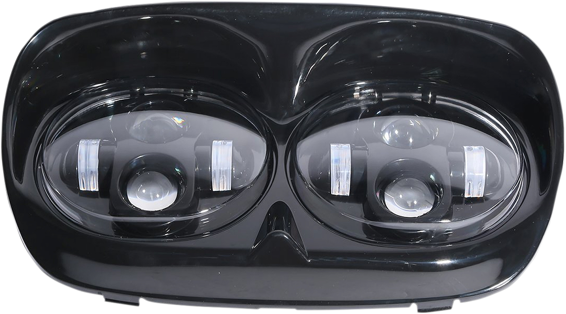 Rivco Products LED Road Glide Headlight Assembly Black/Black LED-145B