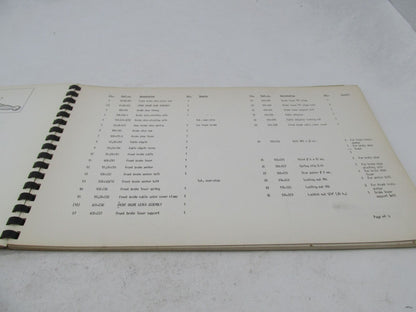 Bultaco Orginal Factory 1968 El Montadero Parts List Catalog