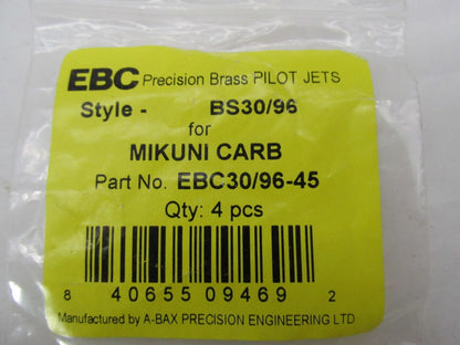 Lot of 2 EBC Bras Piloit Jets Mikuni Carbs Carburetor BS30/96 EBC30/96-45