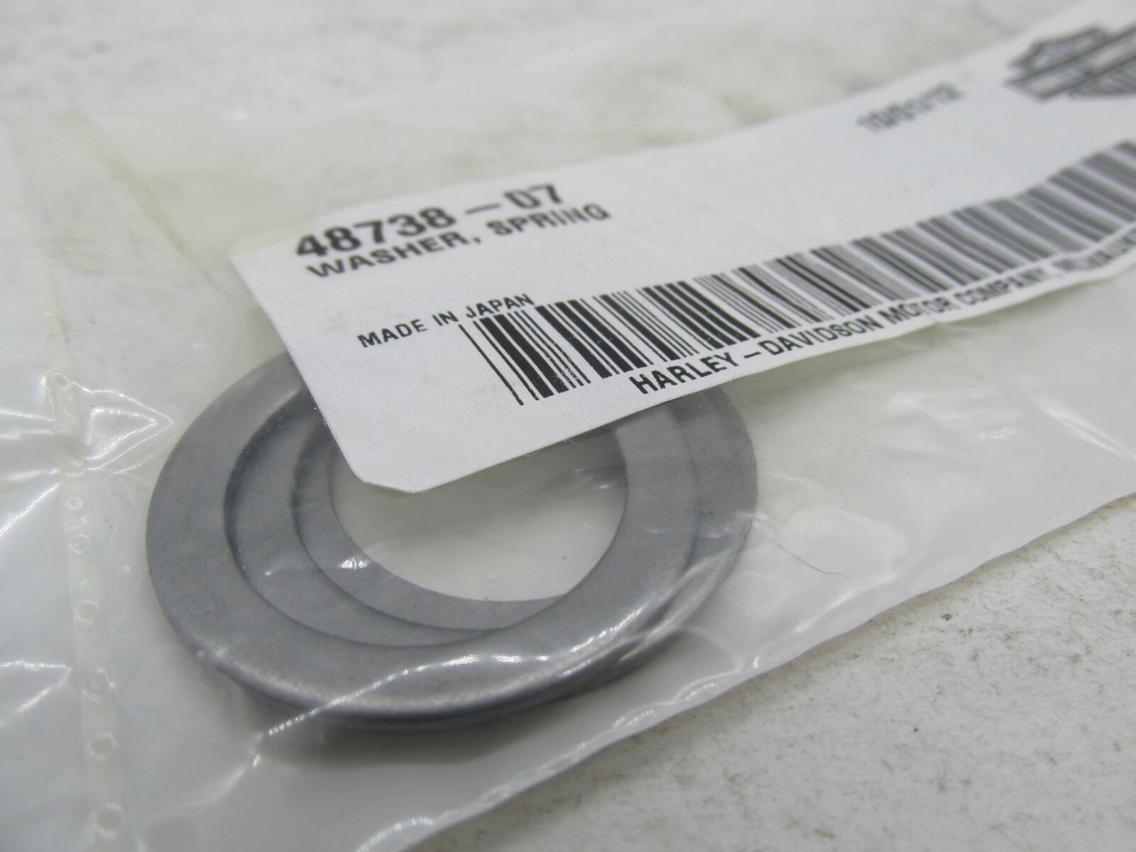 Lot of 3 Harley-Davidson Genuine NOS Spring Washers 48738-07