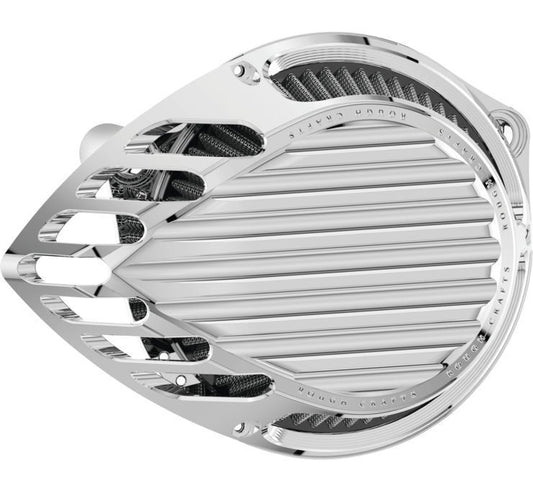 Rough Craft Air Cleaner Chrome Finned RC-600-007