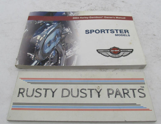 Harley-Davidson Factory 2003 100TH Anniversary Sportster Owner's Manual 99468-03