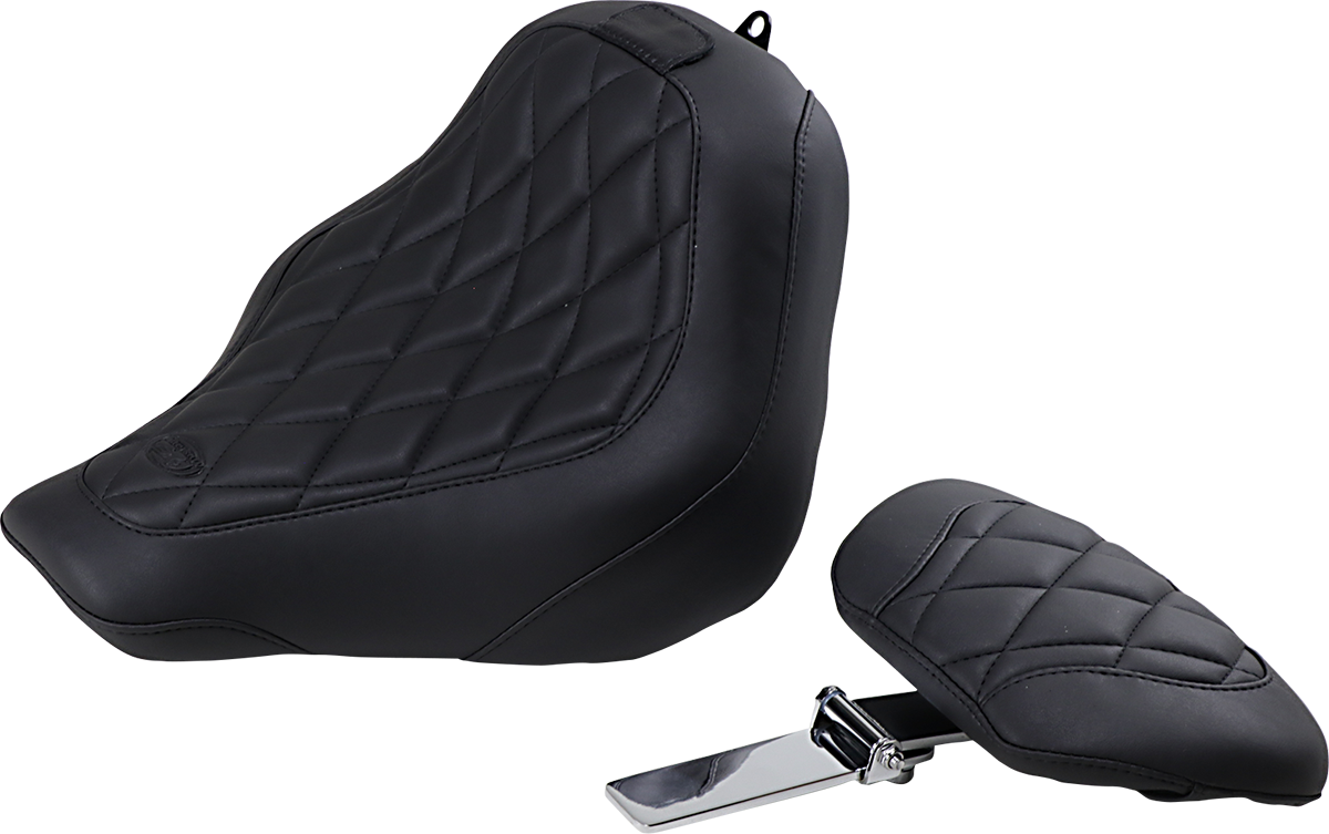 Mustang Wide Tripper Solo Seat Black Diamond 83034