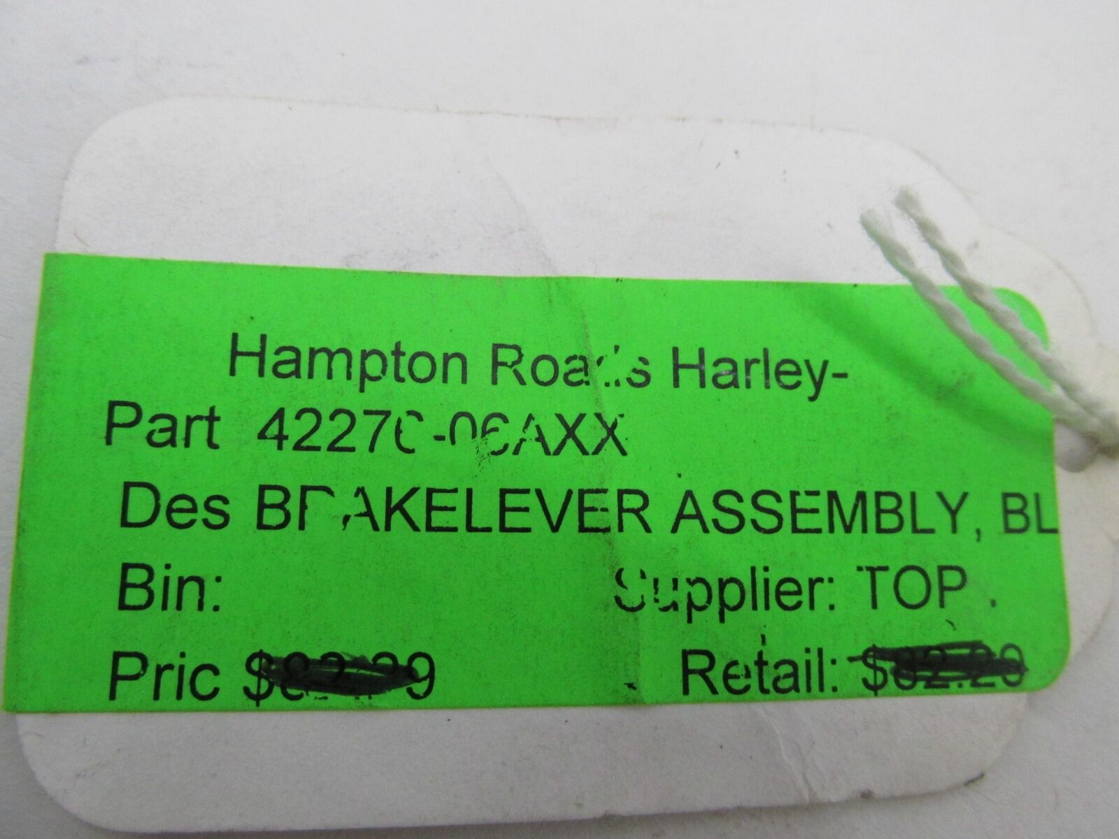 Harley Davidson Black Hand Brake Lever Control CVO FLHXSE 42276-06A