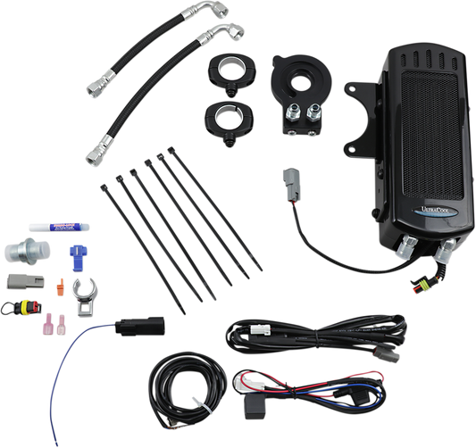 ULTRACOOL Oil Cooler Kits Black Frame Mount Side Mount Vertical SMT8-1G