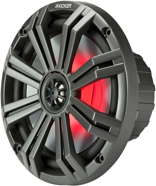 KICKER All-Weather Coaxial Speakers with LED Lighting 45KM84L