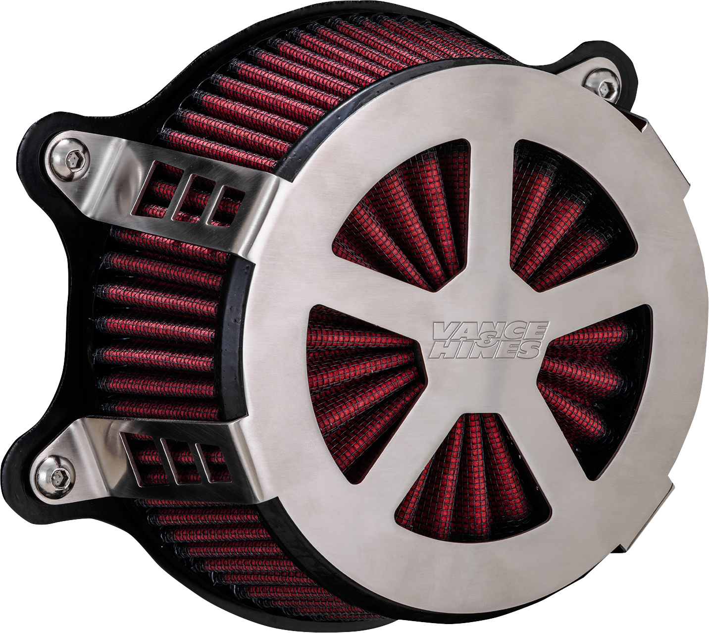Vance & Hines VO2 Radiant V Air Cleaner Brushed 71463
