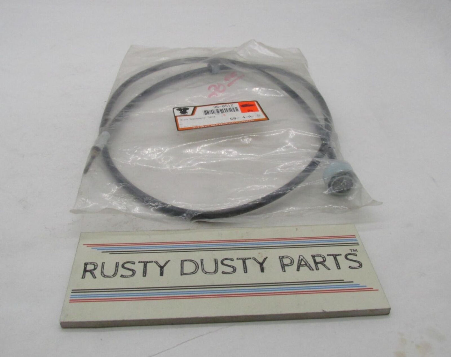 Harley V-Twin 50" XL 52-70 12mm top nut Black Speedometer Cable 36-0512
