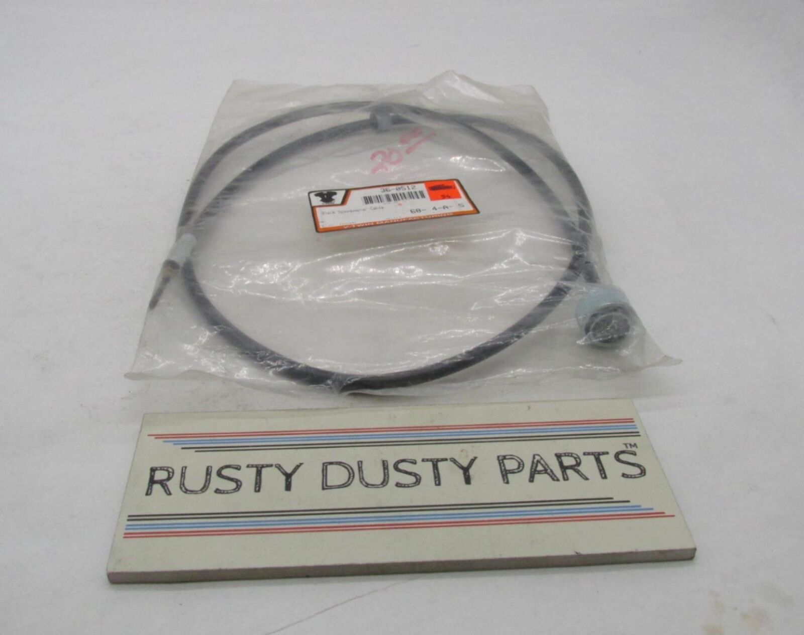 Harley V-Twin 50" XL 52-70 12mm top nut Black Speedometer Cable 36-0512