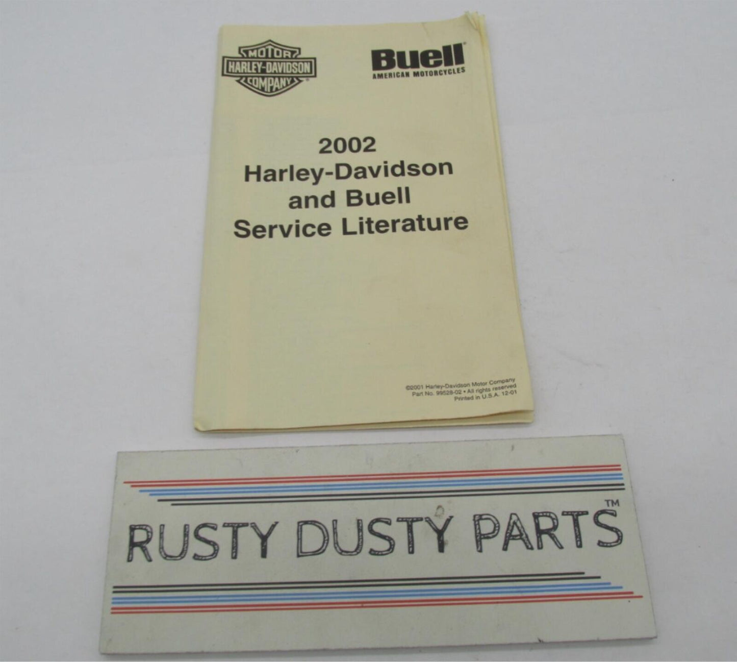 Harley-Davidson & Buell Genuine 2002 Service Literature List 99528-02