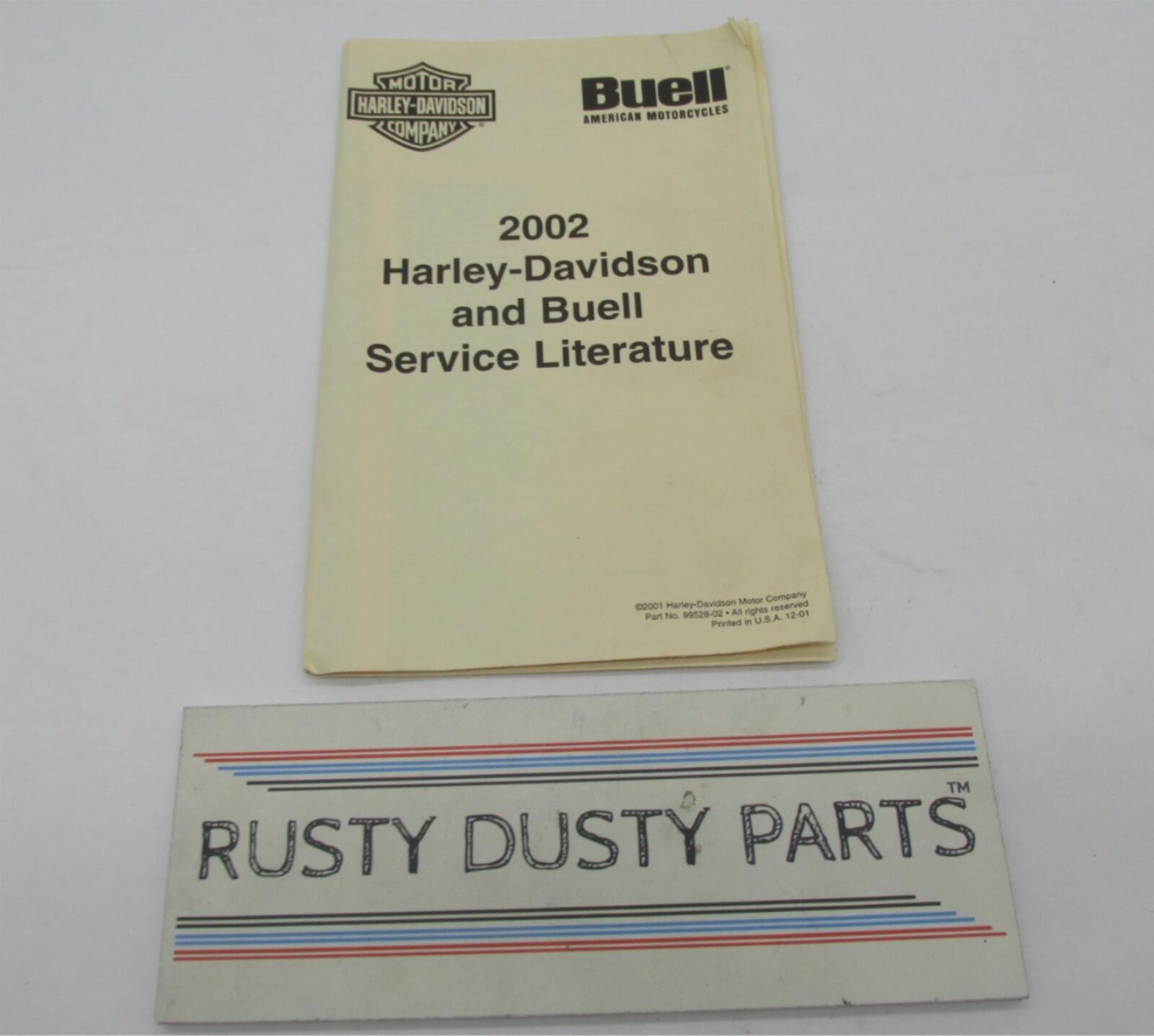 Harley-Davidson & Buell Genuine 2002 Service Literature List 99528-02