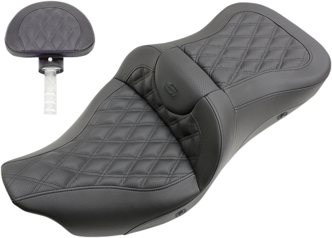 Saddlemen Roadsofa LS Heated Trike Seat w/Backrest 808-07B-182TBRH