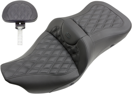 Saddlemen Roadsofa LS Heated Trike Seat w/Backrest 808-07B-182TBRH