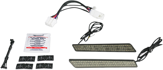 Custom Dynamics Saddlebag Latch Lights Smoke CD-LATCH-HD-S