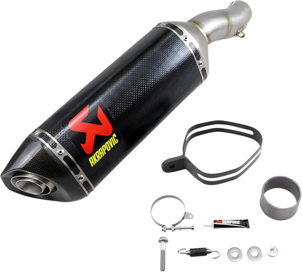 Akrapovic Slip-On Muffler Hexagonal Carbon Fiber Carbon Fiber S-K6SO7-ZC