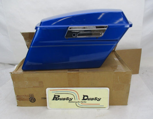 Harley Davidson Genuine NOS  Blue Right Saddlebag w/ Silver Pinstripe 90898-07CH