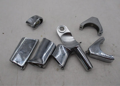 Mixed Lot of Harley Davidson Chrome Turn Signal Relocation Brackets Standoffs