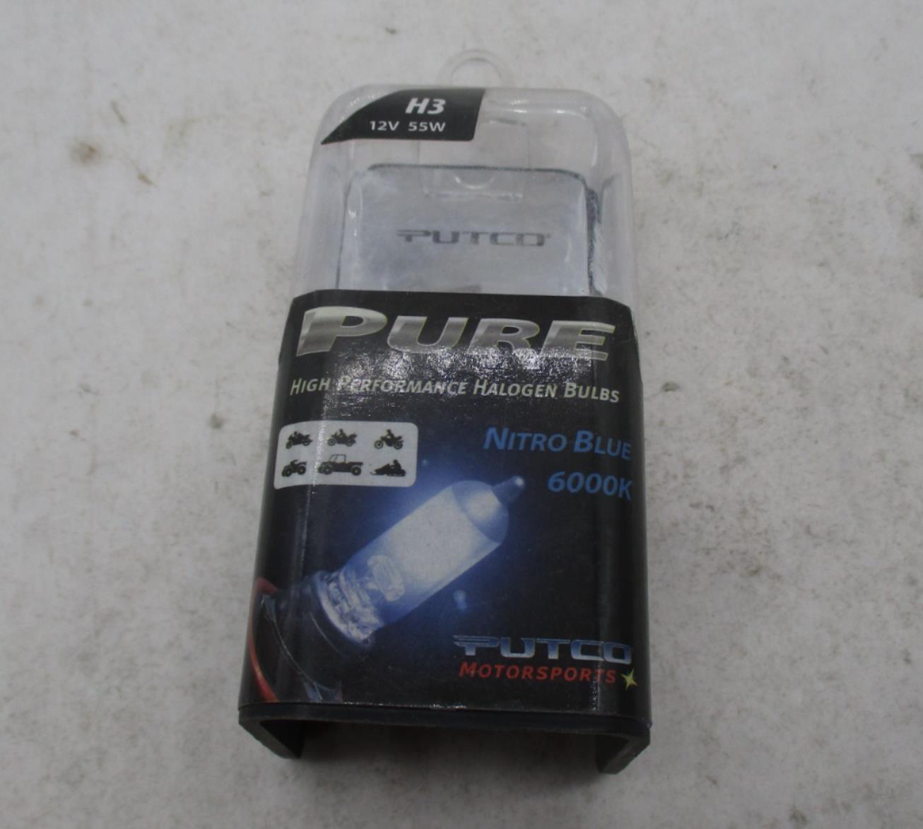 Putco Halogen H3  12V 55W Headlight Nitro Blue Bulb  230003NB-S