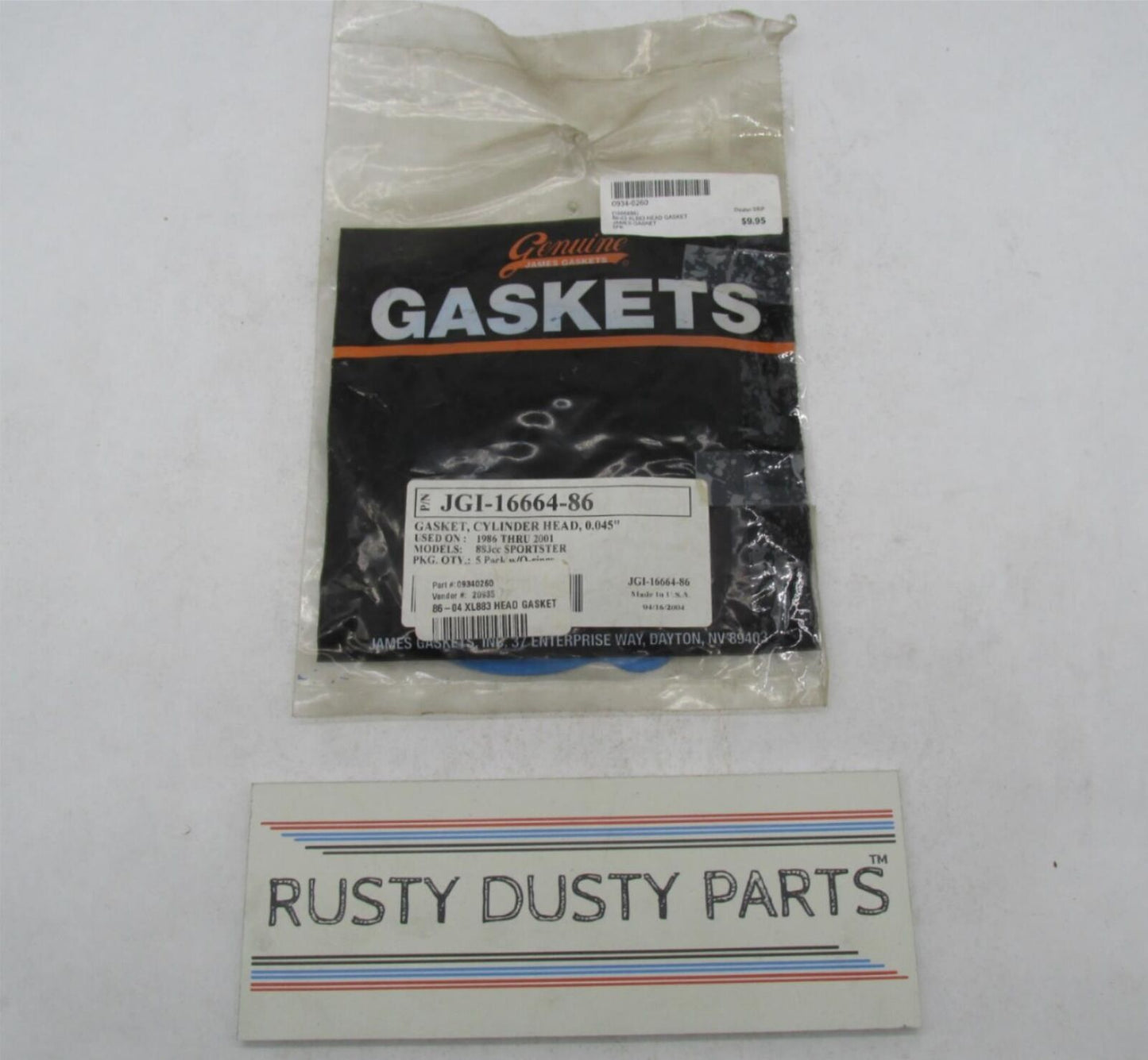 Lot of 4 Harley Davidson James Sportster 883 Cylinder Head Gasket JGI-16664-86