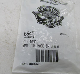 Lot of 10 Harley Davidson Genuine NOS Washers 6645