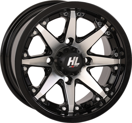 High Lifter HL10 Wheel 12x7 - 4/110 - 4+3 Gloss Black w/Machined 12HL10-1110