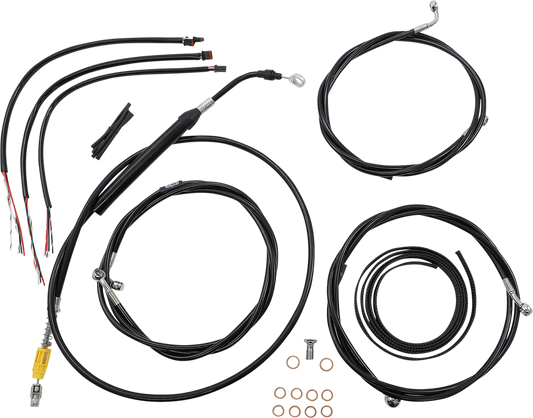 LA Choppers Handlebar Cable/Brake Line Kit LA-8056KT2-19B