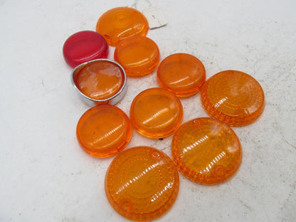 Mixed lot of Harley Davidson Amber Directional Turn Signal Lenses