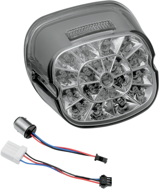 Drag Specialties Web LED Taillight Lens Top Taillight - Smoke 2010-0744
