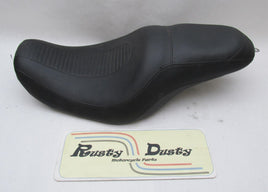 Harley-Davidson 04-05 Dyna Low Wide Super Glide Seat Ribbed 2-Up 53078-04