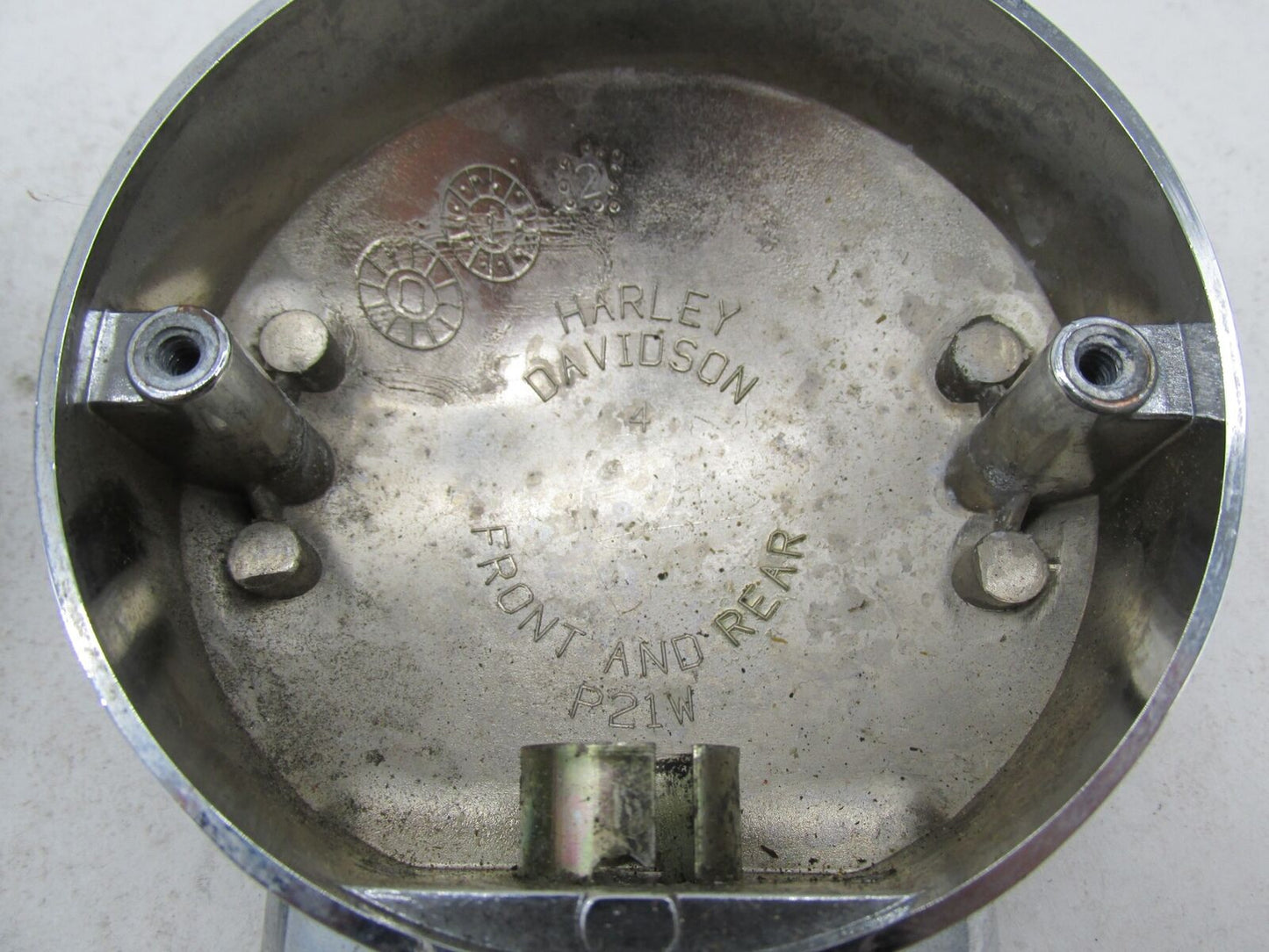 Pair of Harley Davidson Genuine Touring Chrome Turn Signal Housings No lenses