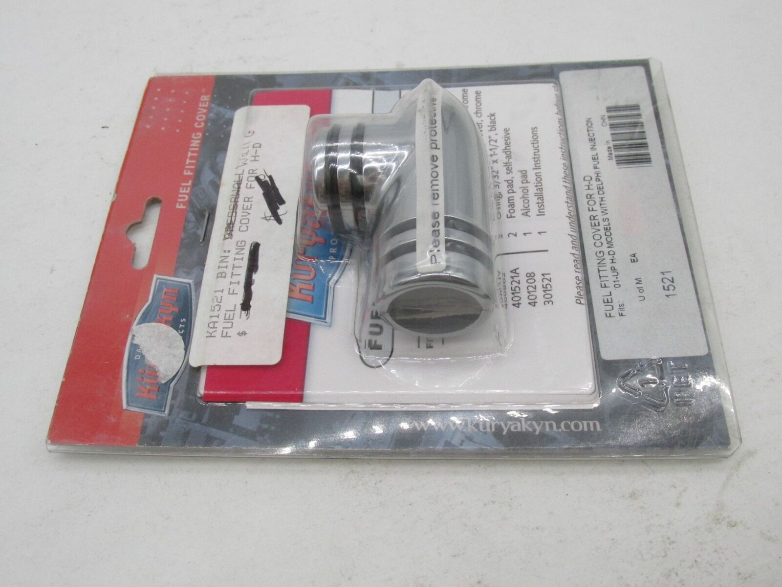 Kuryakyn Fuel Line Fitting Cover Harley Davidson w/ Delphi Fuel Injection 1521