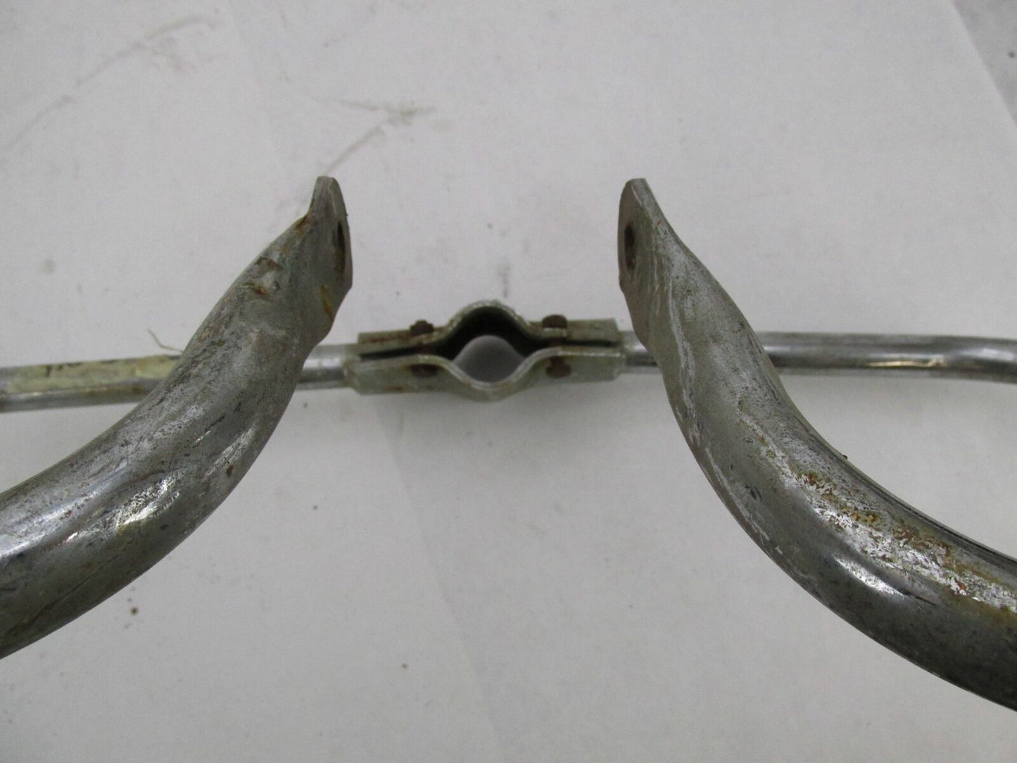 Vintage Chrome Patina Motorcycle Crash Engine Guard Bar Triumph Honda Yamaha CZ