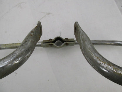 Vintage Chrome Patina Motorcycle Crash Engine Guard Bar Triumph Honda Yamaha CZ