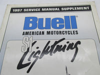 Buell Official Factory 1997 Lightning S1 Service Manual Supplement 99490-97YA