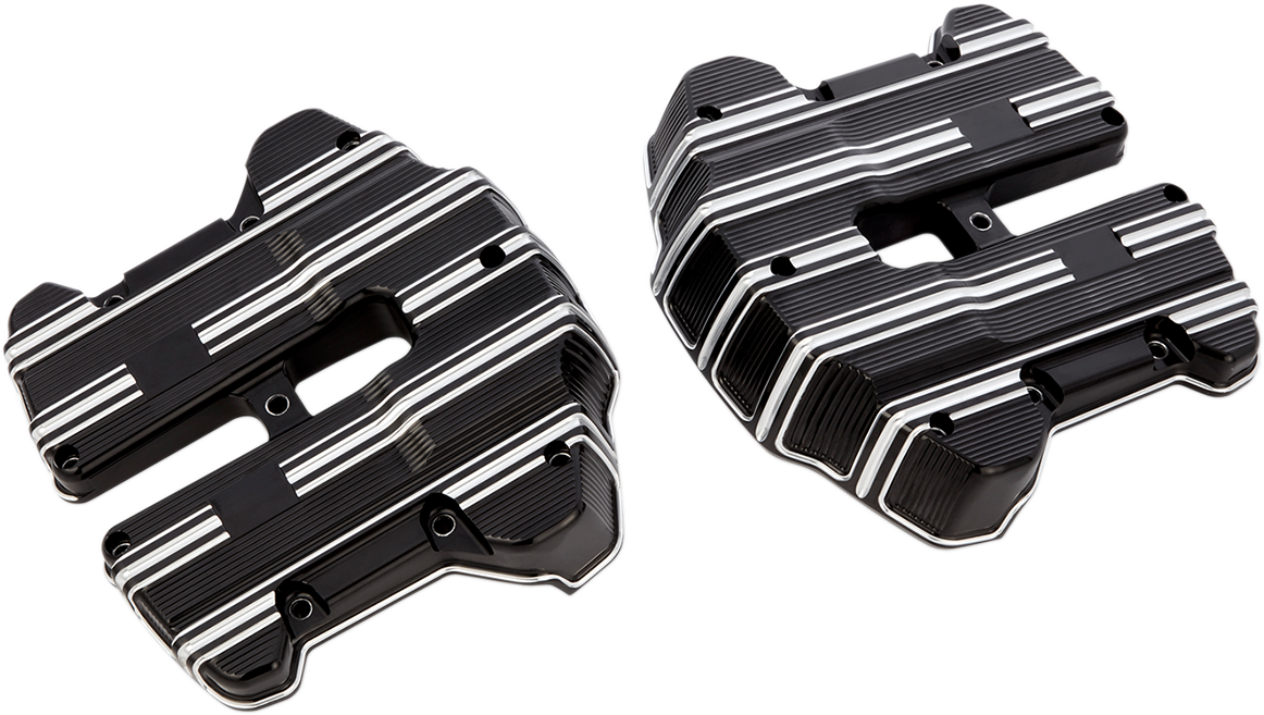 Arlen Ness 10-Gauge Rocker Box Top Covers Black 18-263